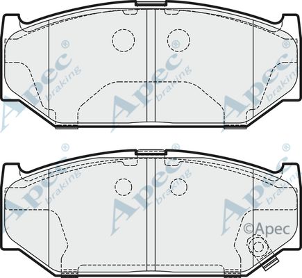 APEC BRAKING Piduriklotsi komplekt,ketaspidur PAD1892